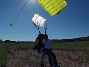Saut en parachute : l'atterrissage