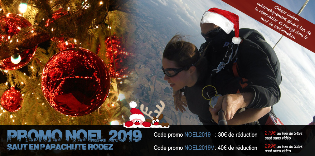 Soldes noël 2019 saut en parachute